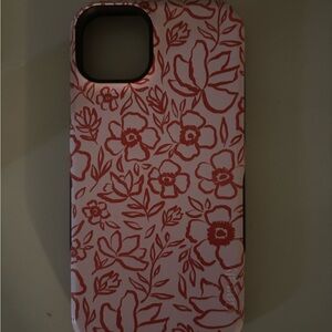 Casely Floral Red iPhone 15/14 Plus Case